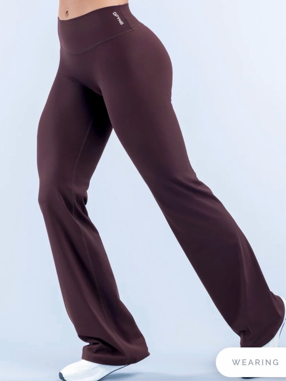 Dyfne Expresso High-Rise Flare Leggings